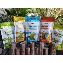 Coconut drink in sachet packaging